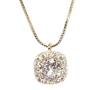 Radiant Crystal Necklace 14k over sterling silver